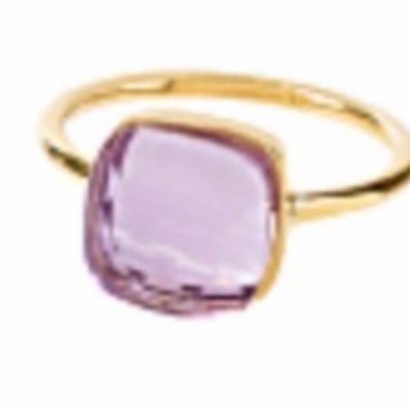 Natural Amethyst Cocktail Ring, Size 7, worn once! - Picture 3 of 3